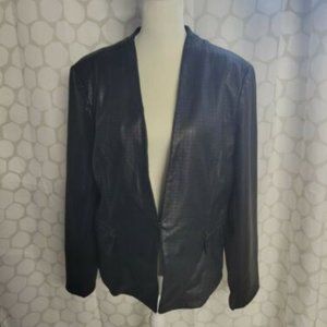 Pamela McCoy, Faux Leather Jacket, Blazer